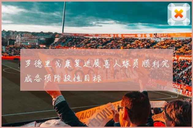 罗德里戈康复进展喜人球员顺利完成各项阶段性目标